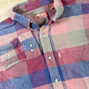Bob Timberlake Men's Large Flannel Button‎ Down Shirt Long Sleeve Casual